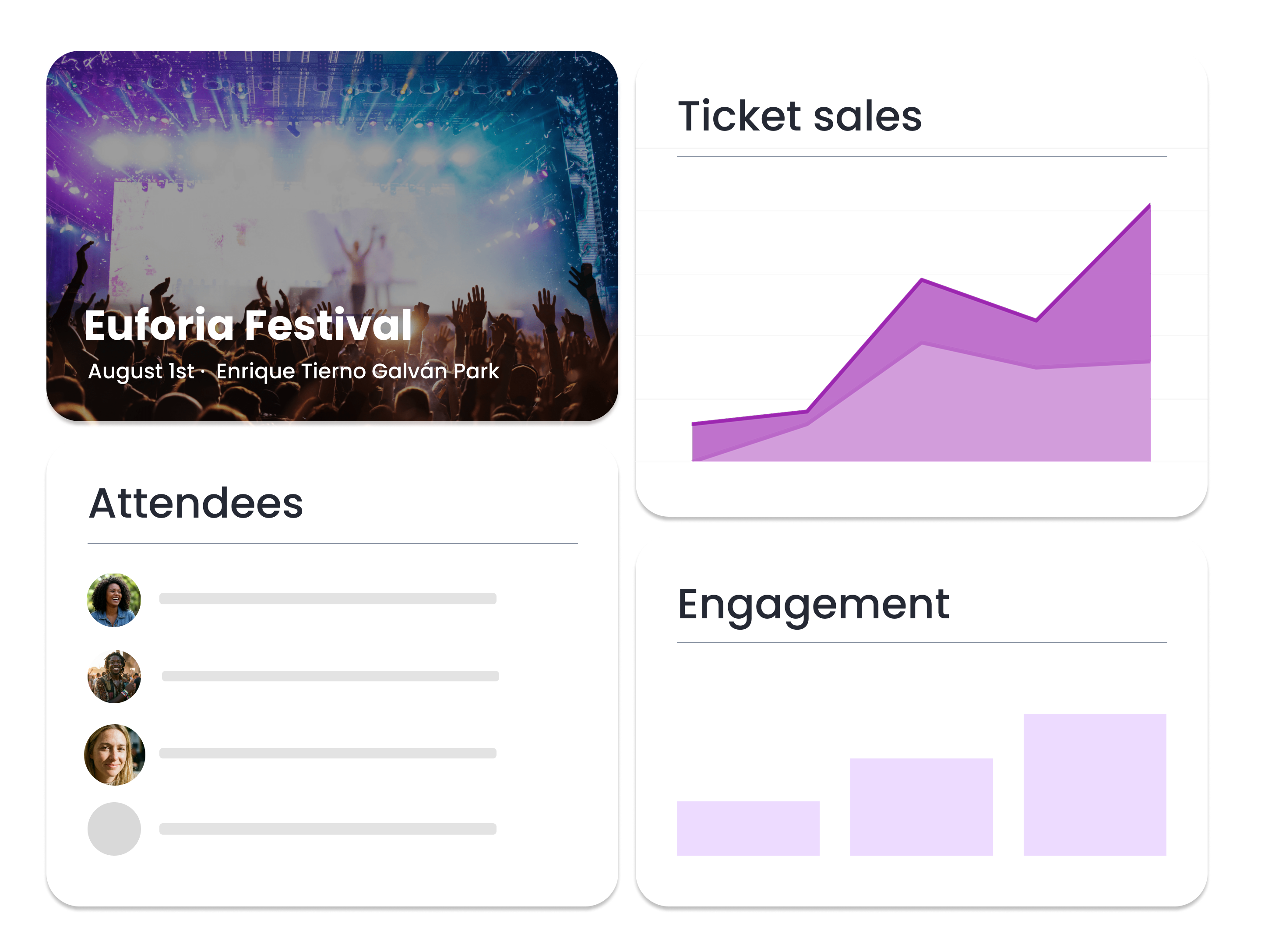 Sell more tickets to your event, faster - Run campaigns that sell out shows. Generate presale demand, access audience data, deliver targeted messaging and follow up post-event.